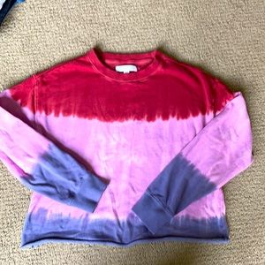 Spiritual gangster dip dye cropped sweatshirt
